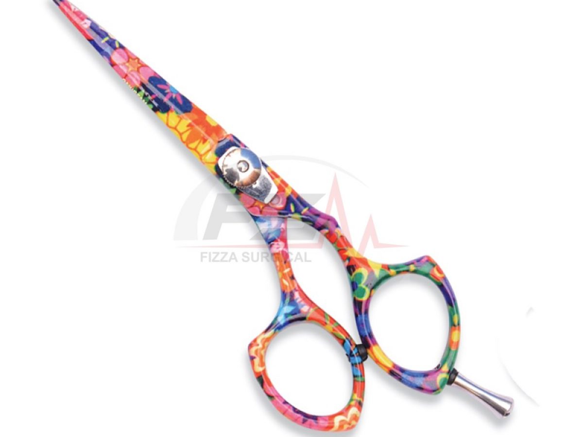 Barracuda Hair Scissors — Beautiful Pattern Etched 1 Beautiful Pattern Barracuda Hair Scissors