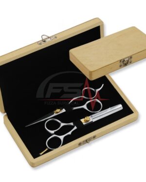 Hair Care 2pcs Set 1 Cutting 1 Thinning Scissors with Wooden Box
