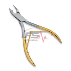 Cuticle Nippers With Gold Handle
