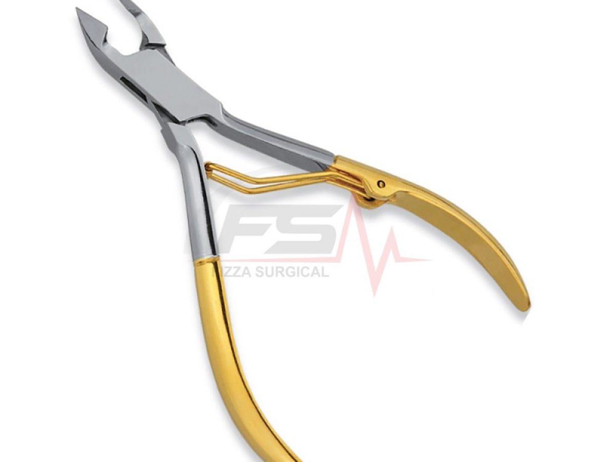 Roller Wire Spring Cuticle Nippers Gold Plated 1 Roller Wire Spring Cuticle Nippers Gold Plated