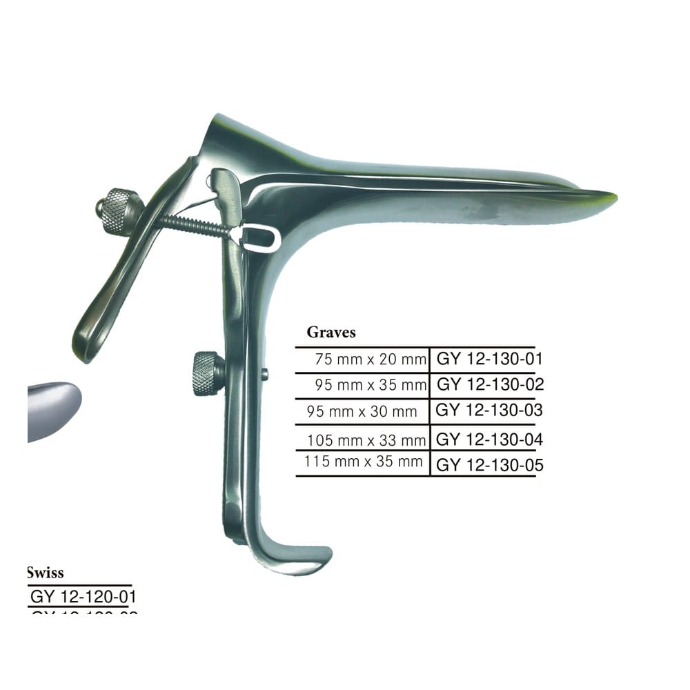 Graves Speculum — Medium 95mm × 35mm 1 GY 12-130-02