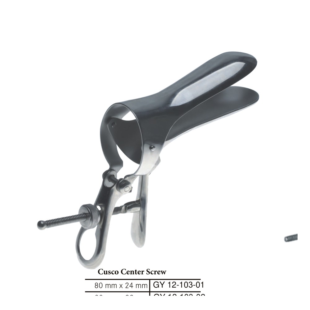 Cusco Center Screw Medium 90mm x 36mm Vaginal Speculum 1 GY 12-103-03