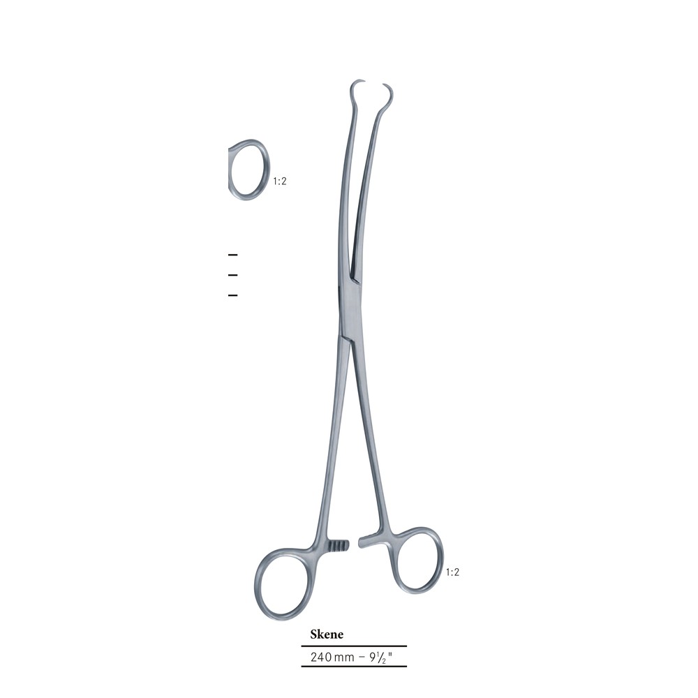 Skene Uterine Tenaculum — 24 cm Variant 1 GY 12-375-01-01
