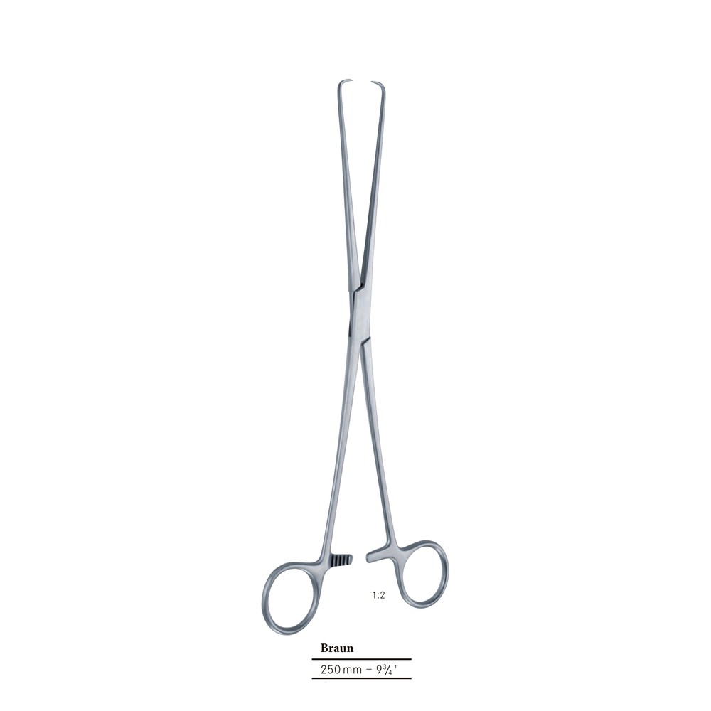 Braun Uterine Tenaculum — 250 mm (25 cm) 1 GY 12-380-01