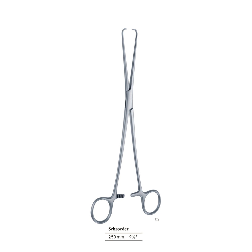 Pozzi Uterine Tenaculum Forceps — 255 mm (25.5 cm) 1 GY 12-385-01