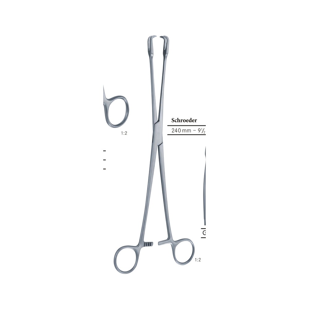 Schroeder Uterine Vulsellum — 25 cm Variant 1 GY 12-390-01-01