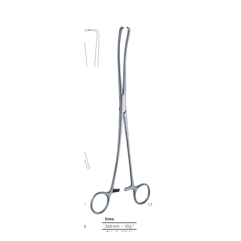Iowa Uterine Tenaculum — 26 cm Variant 1 GY 12-405-01-01
