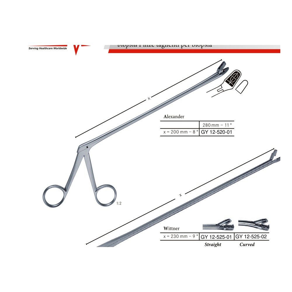 Alexander Cervical Biopsy Punch — 280 mm (28 cm) 1 GY 12-520-01