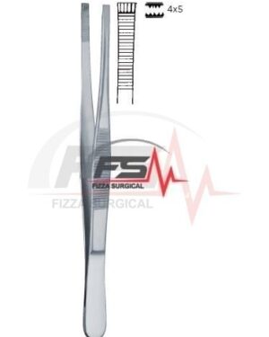 Adlerkreutz Kocher Teeth 4x5 Tissue Forceps