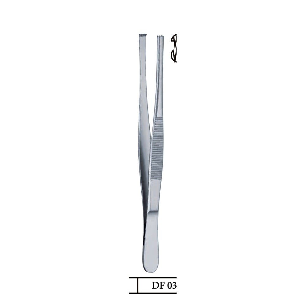 Standard Kocher Tissue Forceps 250mm (25cm) Teeth 3x4 1 DF 03-117-09-09