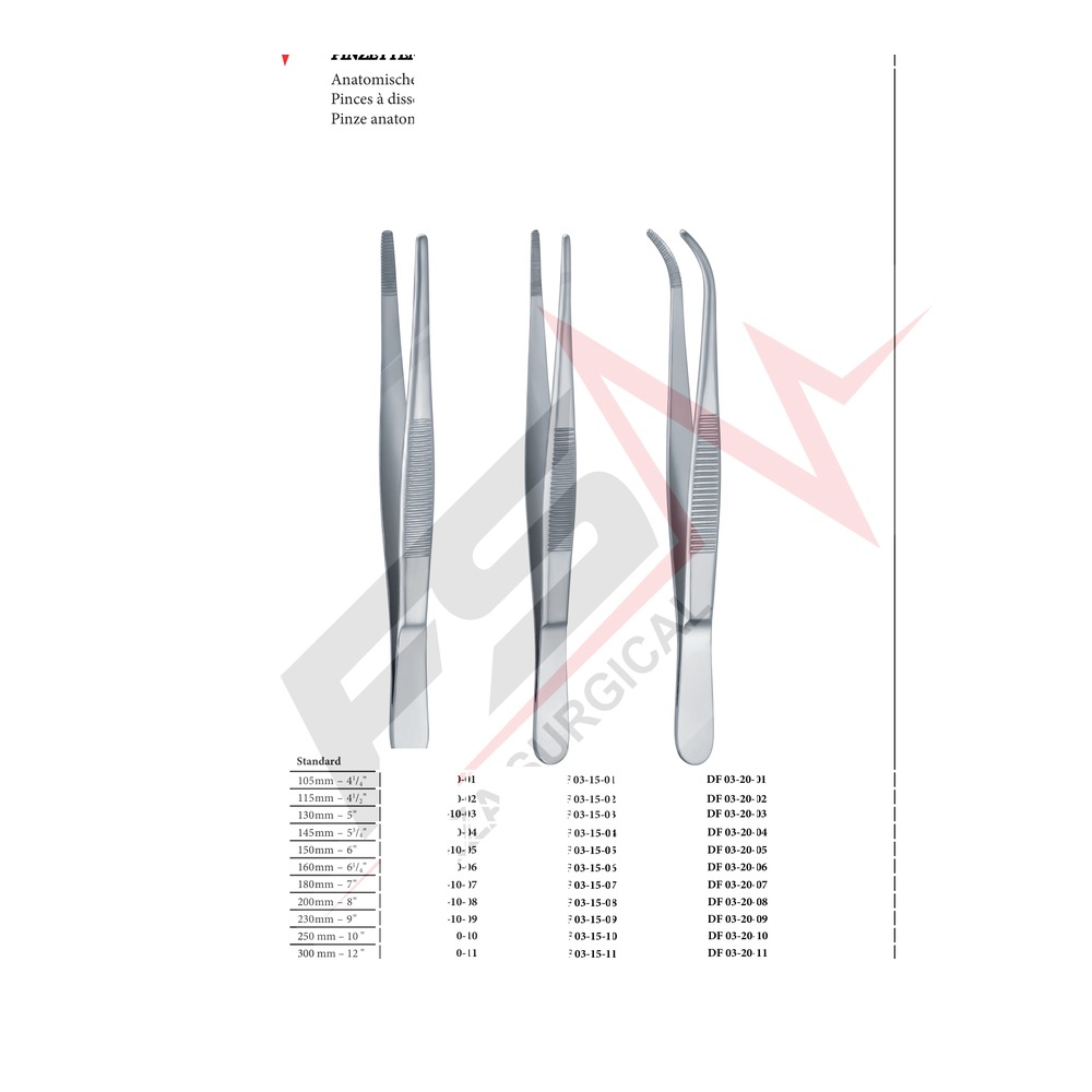 Standard Fine Dressing Forceps 35cm — Robotic Conversion Fine 1 DF 03-15-11-11