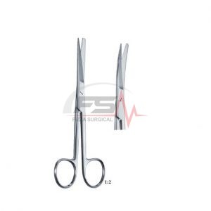 Deaver Operating Scissors — Sharp/Blunt Curved 1 Deaver Sharp And Blunt Curved Operating Scissors