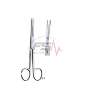 Deaver Operating Scissors — Sharp/Blunt Serrated Curved 1 Deaver Sharp And Blunt Serrated Blade Curved Operating Scissors