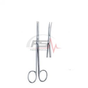Lange Operating Scissors — Curved Serrated, 15.5 cm 1 Lange Sharp And Blunt Curved Serrated Blade Operating Scissors