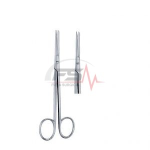 Lange Operating Scissors — Straight Serrated, 15.5 cm 1 Lange Sharp And Blunt Straight Serrated Blade Operating Scissors