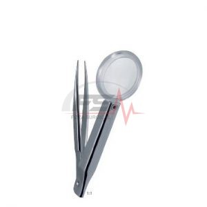 Magnifying Splinter Forceps — Built-in Optical Loupe 1 Magnifying Splinter Forceps
