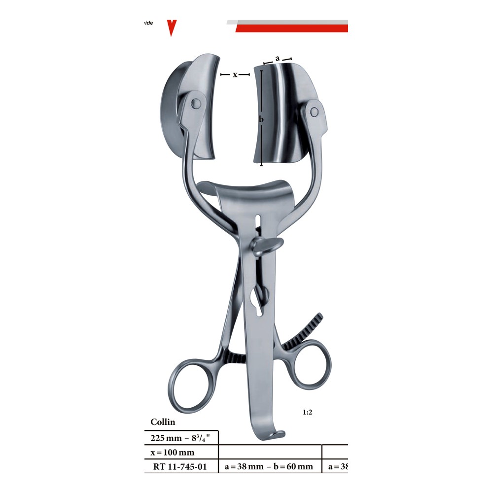 Collin 22.5cm Abdominal Retractors (Ref RT 11-745-01-01) 1 RT 11-745-01-01