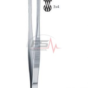 Standard Kocher Tissue Forceps 200mm (20cm) Teeth 3x4 1 Standard Kocher 200mm Teeth 3×4 Tissue Forceps