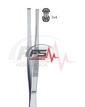 Standard Kocher 25cm Teeth 3×4 Tissue Forceps