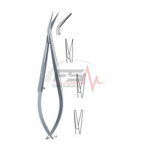 Noyes Curved Micro Scissors — 12 cm 1 Noyes Curved Micro Scissors