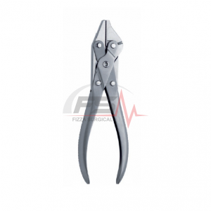 Flat nose plier, parallel grip, incorporated cutter, for hard wires up to 1.6 mm 185mm 18.5cm 1 Flat Nose Plier 185 mm – 7 1/4 - Technical Forceps