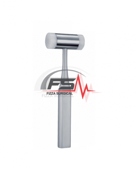 Hammer Mallets, Solid Steel, With Plastic Faces 190 Mm – 7 1/2 - 250 Mm Ø – 205 G - Bone Mallets