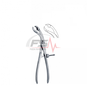 x =6.5 mm, Self Centering 190mm 19cm (6 mm) 1 LAMBOTTE Self Centering 190 mm – 7 1/2 - x = 6.5 mm - Bone Holding Forceps