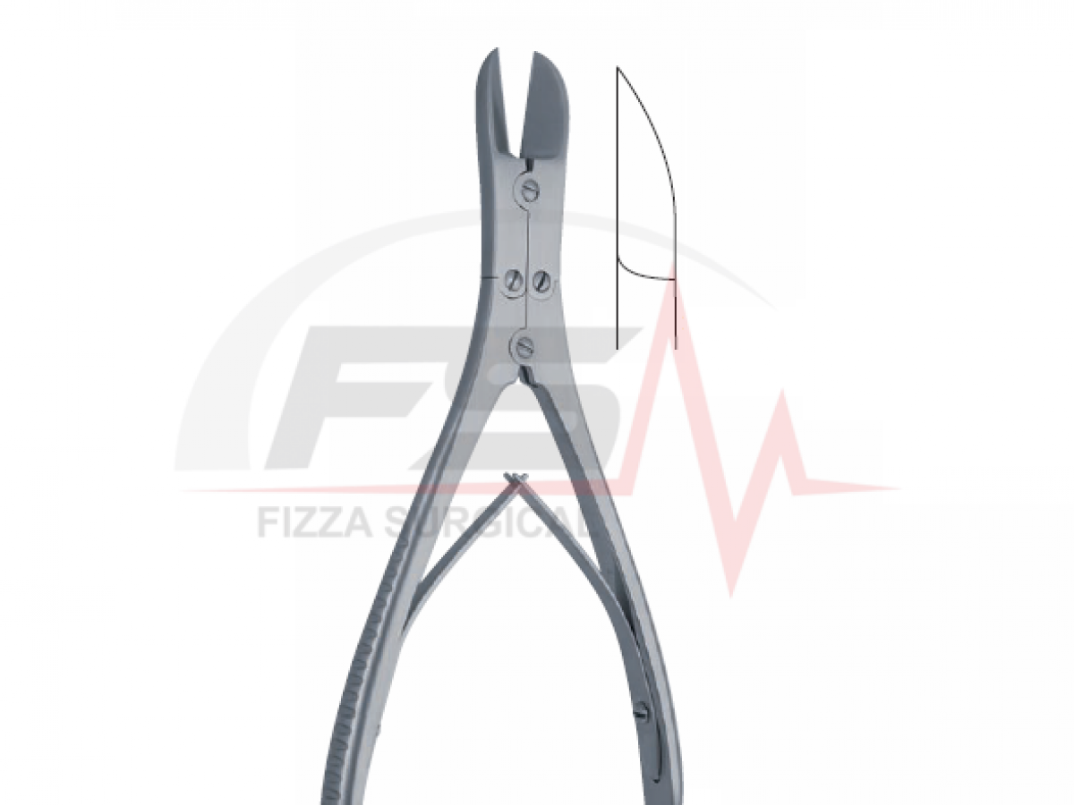RUSKIN- LISTON 185mm 18.5cm 1 RUSKIN- LISTON 185 mm – 7 1/4 - Bone Cutting Forceps