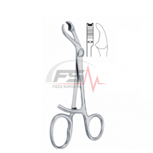 KERN 170mm 17cm 1 VERBRUGGE 175 mm – 7 - x = 5.0 mm - Bone Holding Forceps