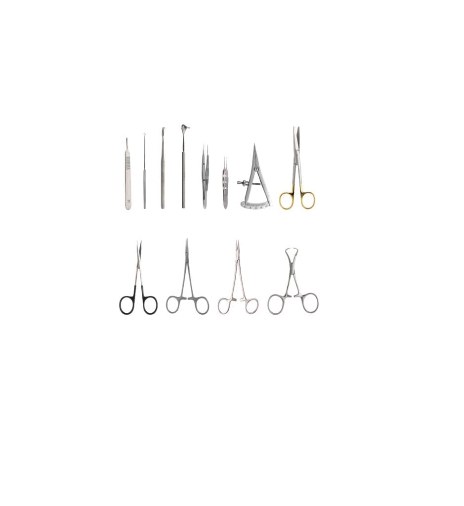 Blepharoplasty Set - Plastic Surgery (Ref PS 10-Kit) 1 Blepharoplasty Set - Plastic Surgery