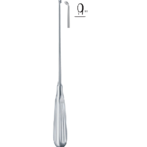 x =6.8 mm,Curved 250mm 25cm BONE SURGERY- Bone Curettes
