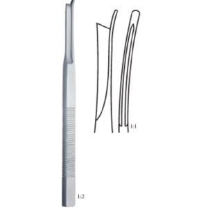 SILVER left 180mm 18cm BONE SURGERY - Chisels, Osteotomes for Rhinoplastic