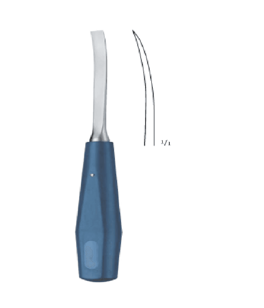 Bone Chisel Curved 15mm x 200mm 1 x =15 mm,Chisels, curved 200mm 20cm BONE SURGERY- BONE CHISELS AND GOUGES