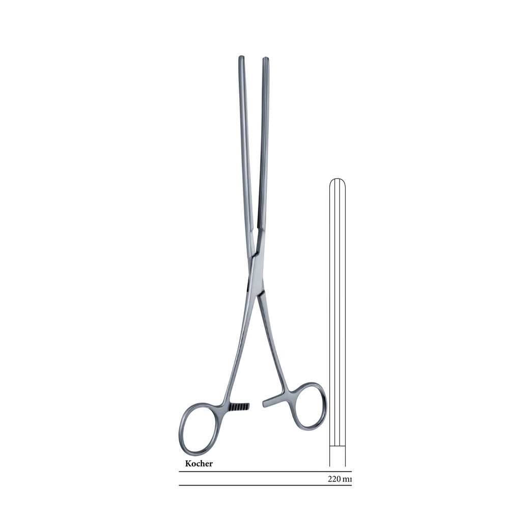 Kocher Hemostatic Forceps IS-Series Pattern 11 — 250 mm (25 cm) 1 Kocher Hemostatic Forceps IS-Series Pattern 11 — 250 mm (25 cm)
