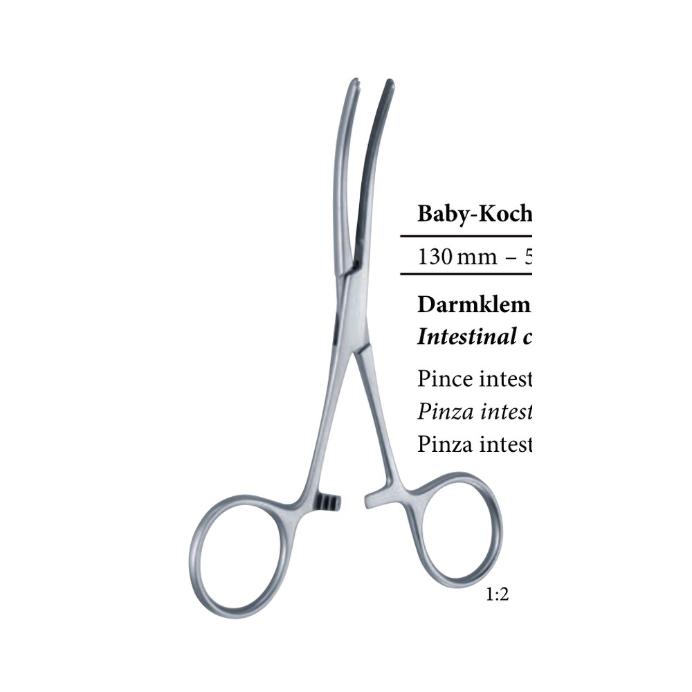 Allen Intestinal clamp for Children 1x2 155mm 15.5cm 1 Allen Intestinal clamp for Children 1×2 155mm 15.5cm