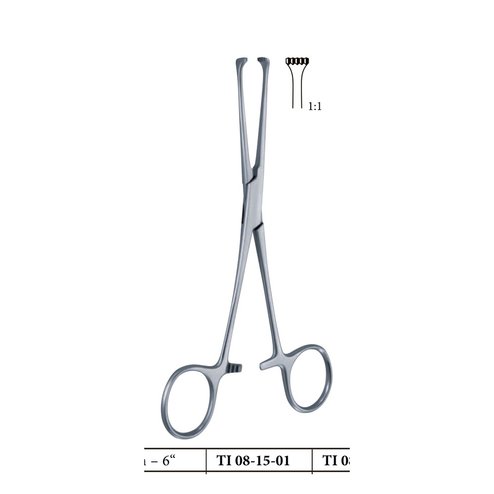 Allis Tissue Forceps — 4×5 Teeth, 190 mm (19 cm) 1 Allis Tissue Forceps — 4×5 Teeth, 190 mm (19 cm)