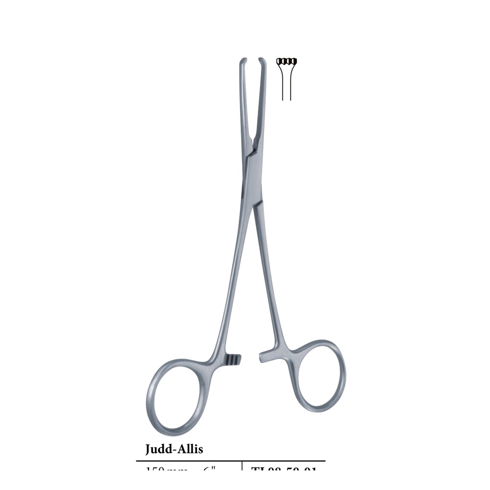 Judd-Allis Tissue Forceps — 3×4 Teeth, 190 mm (19 cm) 1 Judd-Allis Tissue Forceps — 3×4 Teeth, 190 mm (19 cm)