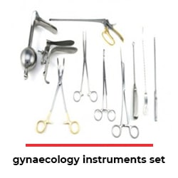 gynaecology instruments set