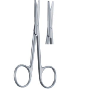 LEXER - BABY straight, Serrated Blade 100mm 10cm Fine scissors