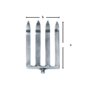 a = 55 mm ? b = 52 mm Laminectomy Retractors