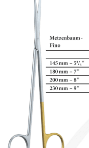 Metzenbaum - Fino 145mm 14.5cm Super Cut Instruments - Operating scissors
