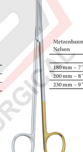 Metzenbaum - Nelson  180mm 18cm Super Cut Instruments - Operating scissors