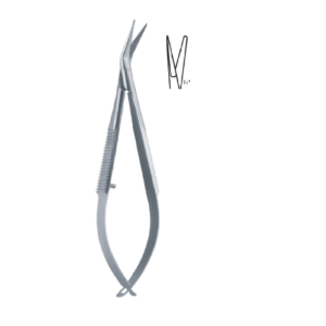 Noyes angulated, sharp-blunt 120mm 12cm Micro scissors