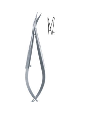 Noyes angulated, sharp-blunt 120mm 12cm Micro scissors