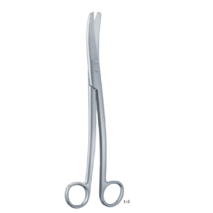 SIEBOLD S-CURVED 240mm 24cm Gynaecological scissors