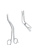 De Bakey Offset Artery Scissors — S-Shaped, 15.5 cm De Bakey Offset scissors, s-shaped 155mm 15.5cm Artery scissors