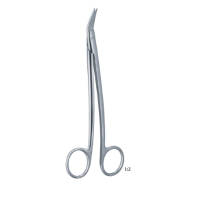 Dean curved, Serrated Blade 170mm 17cm Cartilage scissors