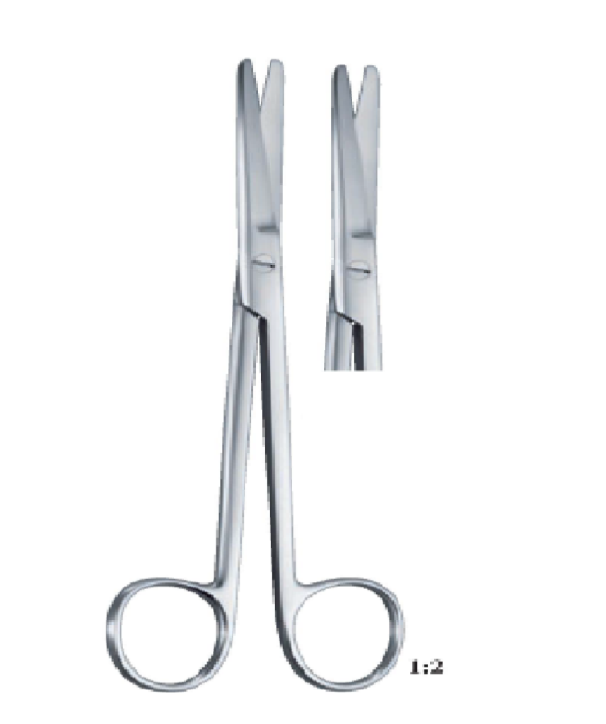Mixter straight, saw edge 155mm 15.5cm Operating Surgical Scissor