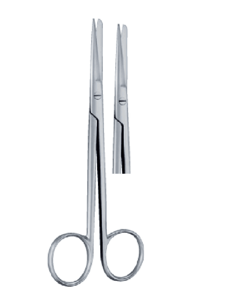 Lange Operating Scissors — Straight Sharp/Blunt, 14.5 cm 1 Lange Sharp/Blunt straight 145mm 14.5cm Operating Surgical Scissor
