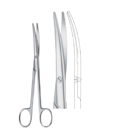 Mayo-Lexer Standard Pattern 165Mm 16.5Cm Operating Surgical Scissor